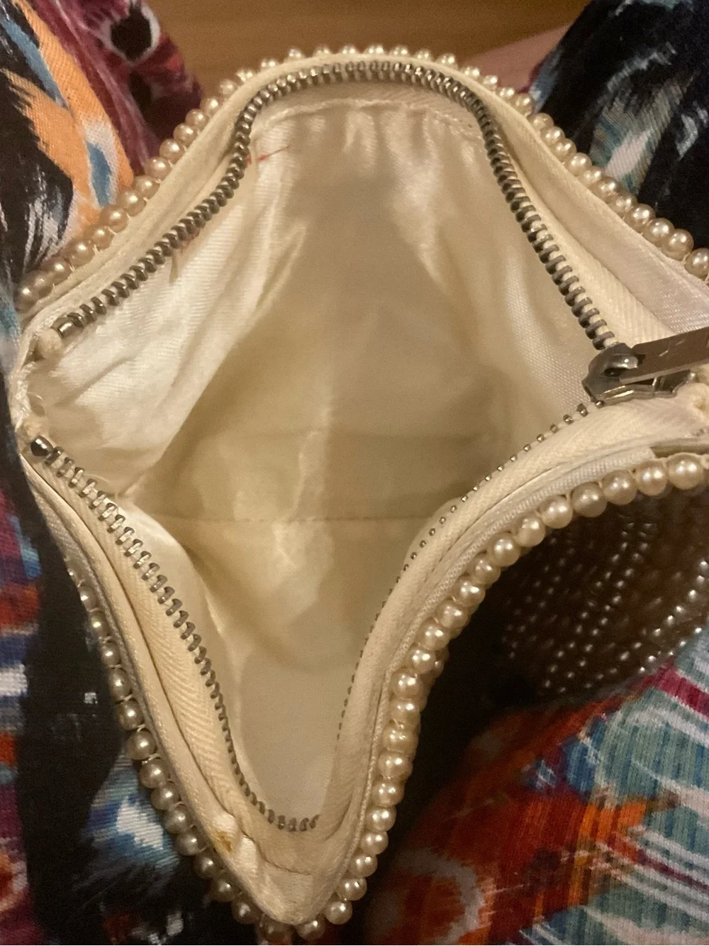 Vintage pearl clutch